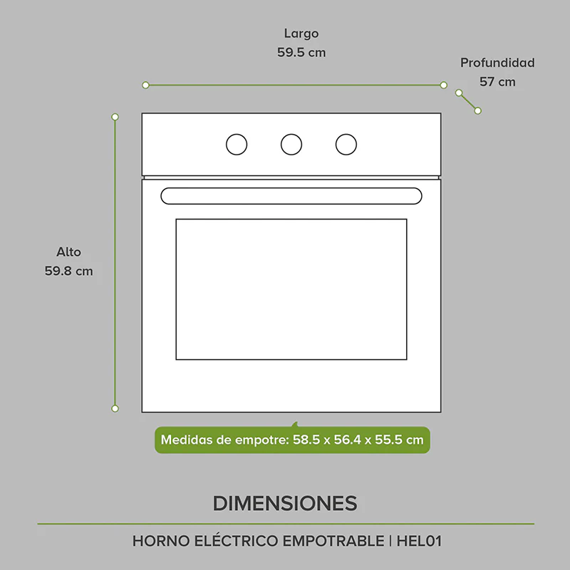 HORNO ELECTRICO 220V 9 FUNCIONES F-HEL01 AVERA