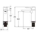 MONOMANDO PARA LAVABO CORTO NEO CROMO 9425EO URREA