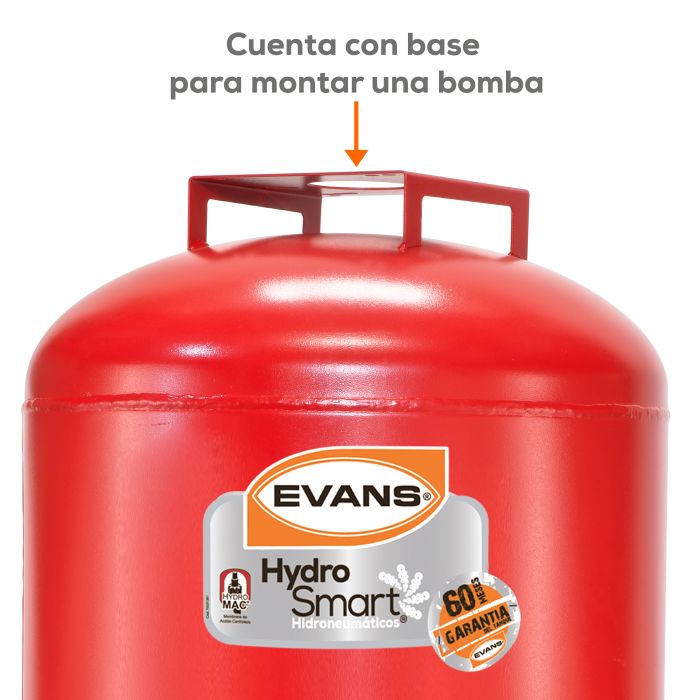 TANQUE HIDRONEUMATICO 090L VERT. EQTH-090VE EVANS