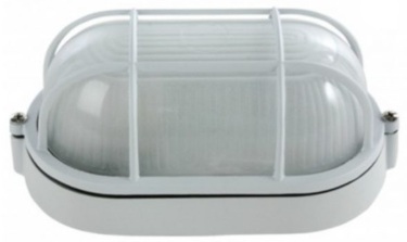 LAMPARA CALUX NAUTICA CON GUARDA OVAL BLANCO 5031/B TECNOLITE