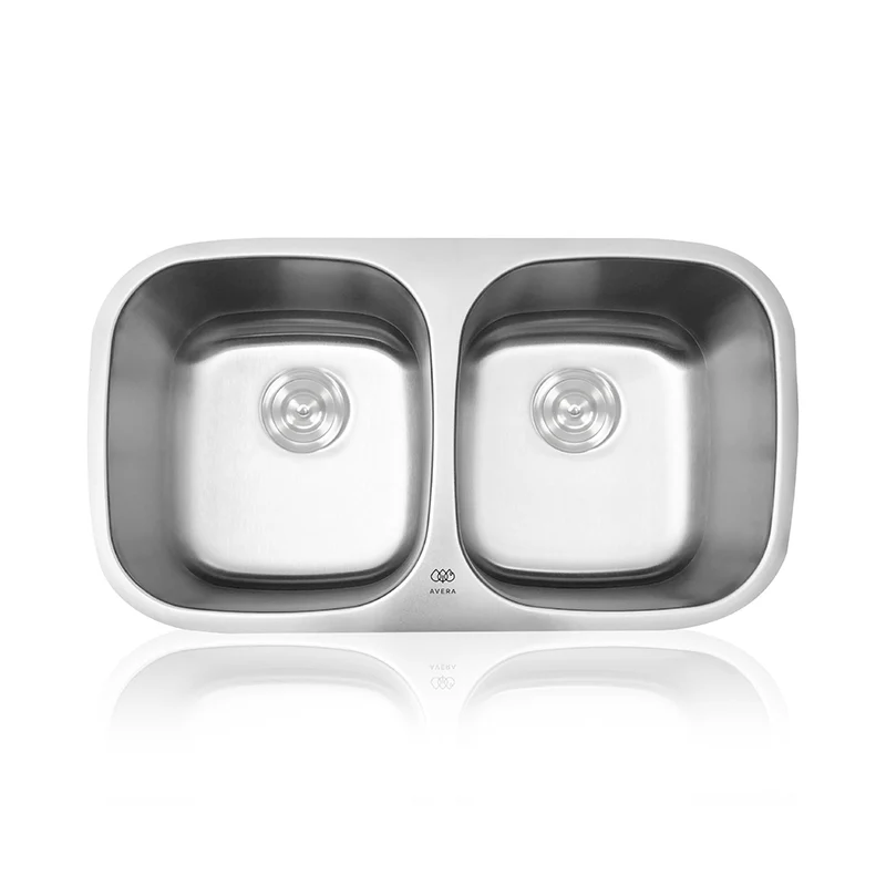 TARJA DE SUBMONTAR CON 2 TINAS AC INOX F-PAF04U AVERA