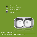 TARJA DE SUBMONTAR CON 2 TINAS AC INOX F-PAF04U AVERA