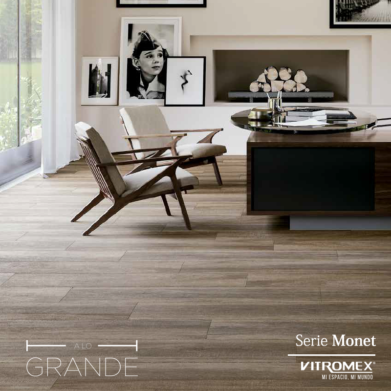 PISO MONET SEGUNDA CALIDAD 16.5X100 CM 0.99 M2/CAJA RECTIFICADO VITROMEX