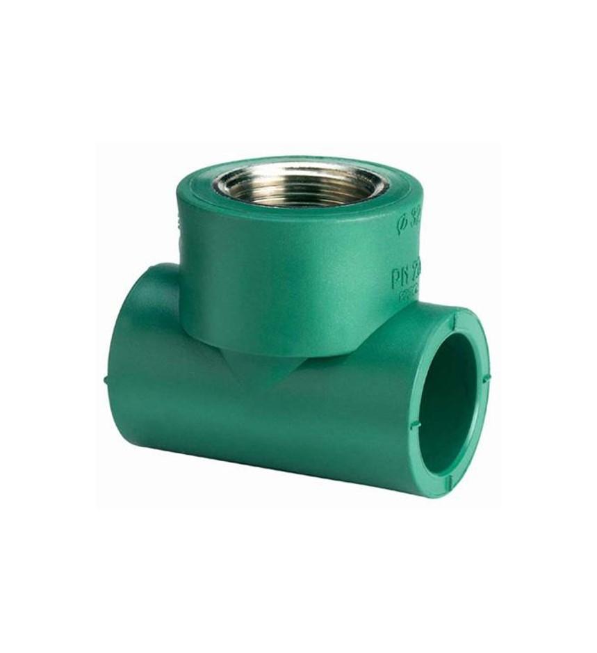 TEE PP HEMBRA ROSCA 25MM 1/2" FUSION***L