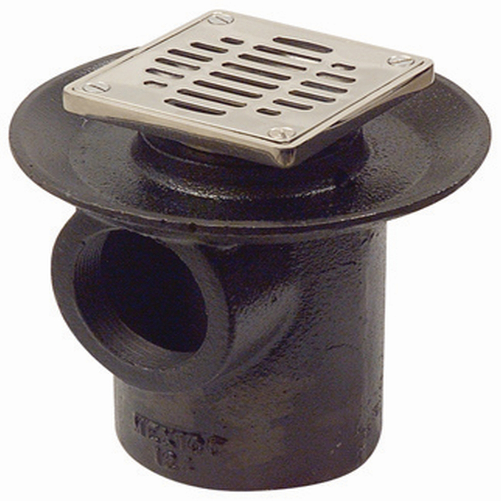 COLADERA CUADRADA DE REJILLA PARA PISO DE UNA BOCA 124RC URREA