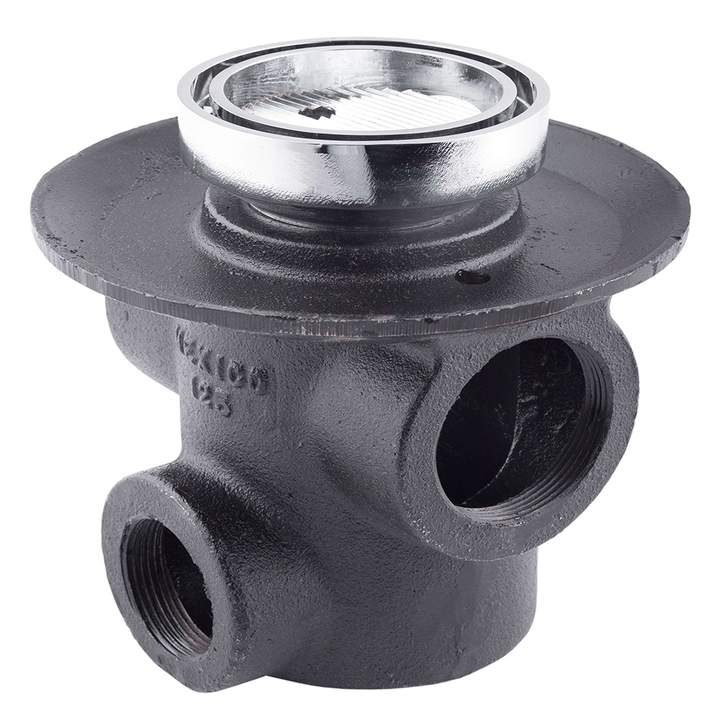 COLADERA REDONDA DE REJILLA PARA INSERTO METALICO TRES BOCAS 125I URREA