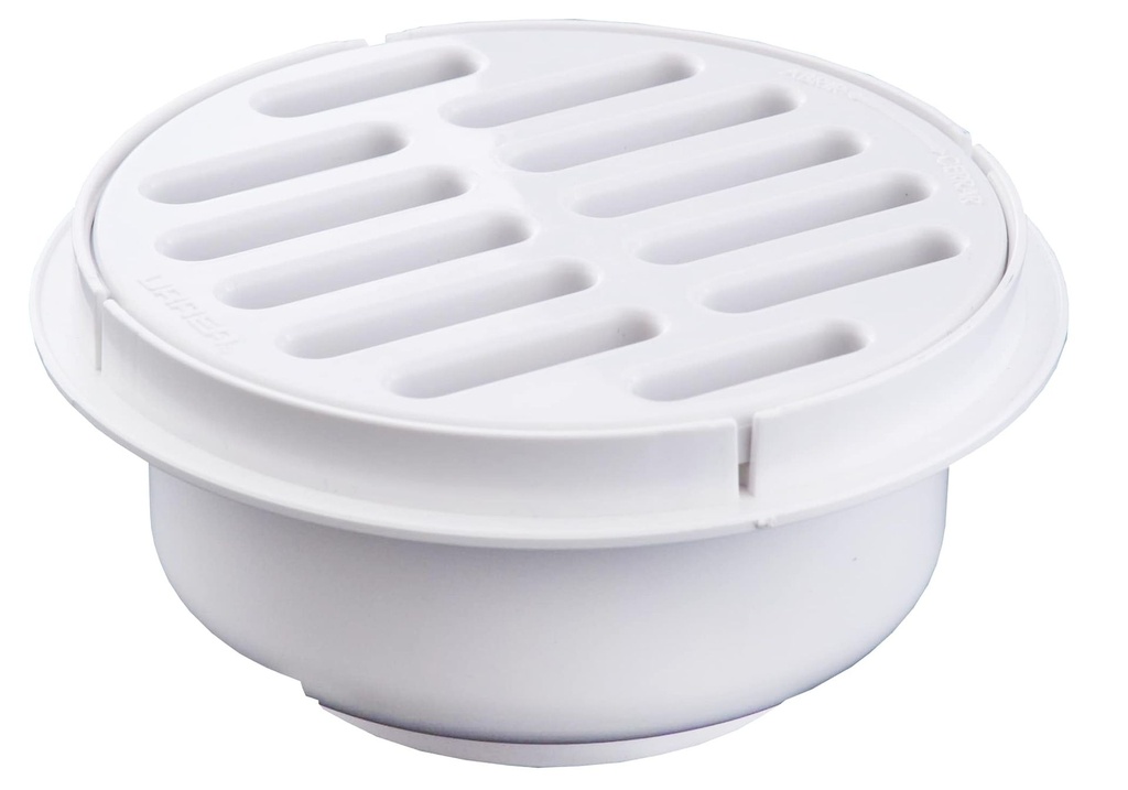 COLADERA REDONDA DE REJILLA SALIDA UNIVERSAL BLANCA 171 URREA