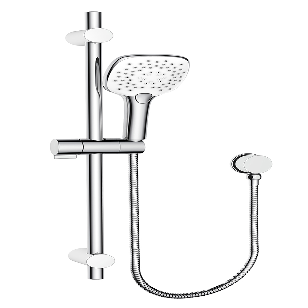 REGADERA DE TELEFONO CUADRADA CON 3 FUNCIONES 2021 CROMO URREA