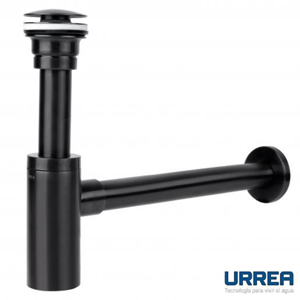 CESPOL PARA LAVABO CON CONTRA NEGRO SATIN 2153.2 URREA