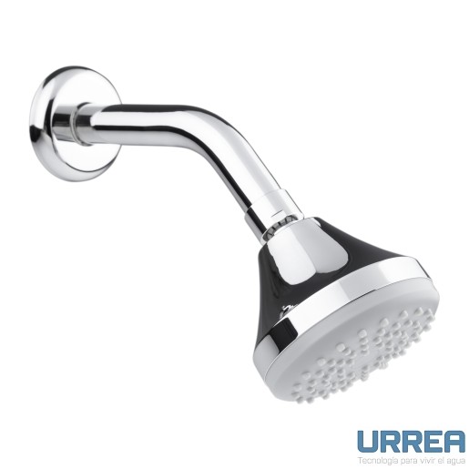 REGADERA CON BRAZO Y CHAPETON ABS 8.5 CM CROMO 3007B URREA