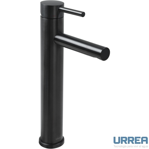 MONOMANDO PARA LAVABO ALTO INOX NEGRO MATE 9035INOX.2 URREA