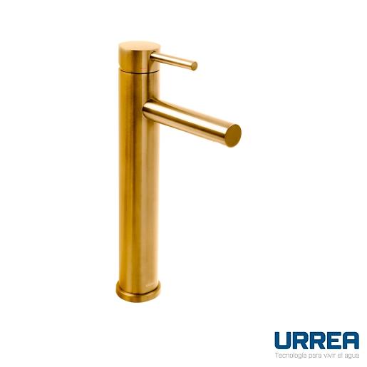 MONOMANDO PARA LAVABO ALTO INOX COLOR ORO 9035INOX.5 URREA