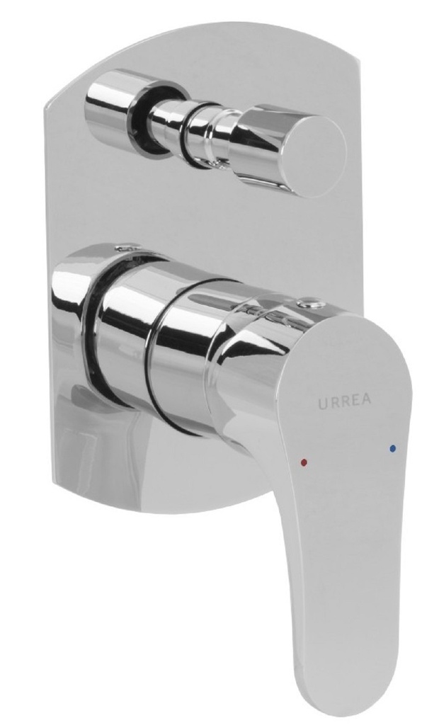 MONOMANDO PARA REGADERA Y/O TINA CON DESVIADOR CONTRACT II CROMO 9436PR URREA