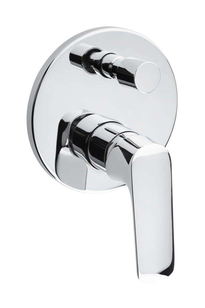 MONOMANDO PARA REGADERA Y/O TINA CON DESVIADOR CASSIA CROMO 9438LU URREA