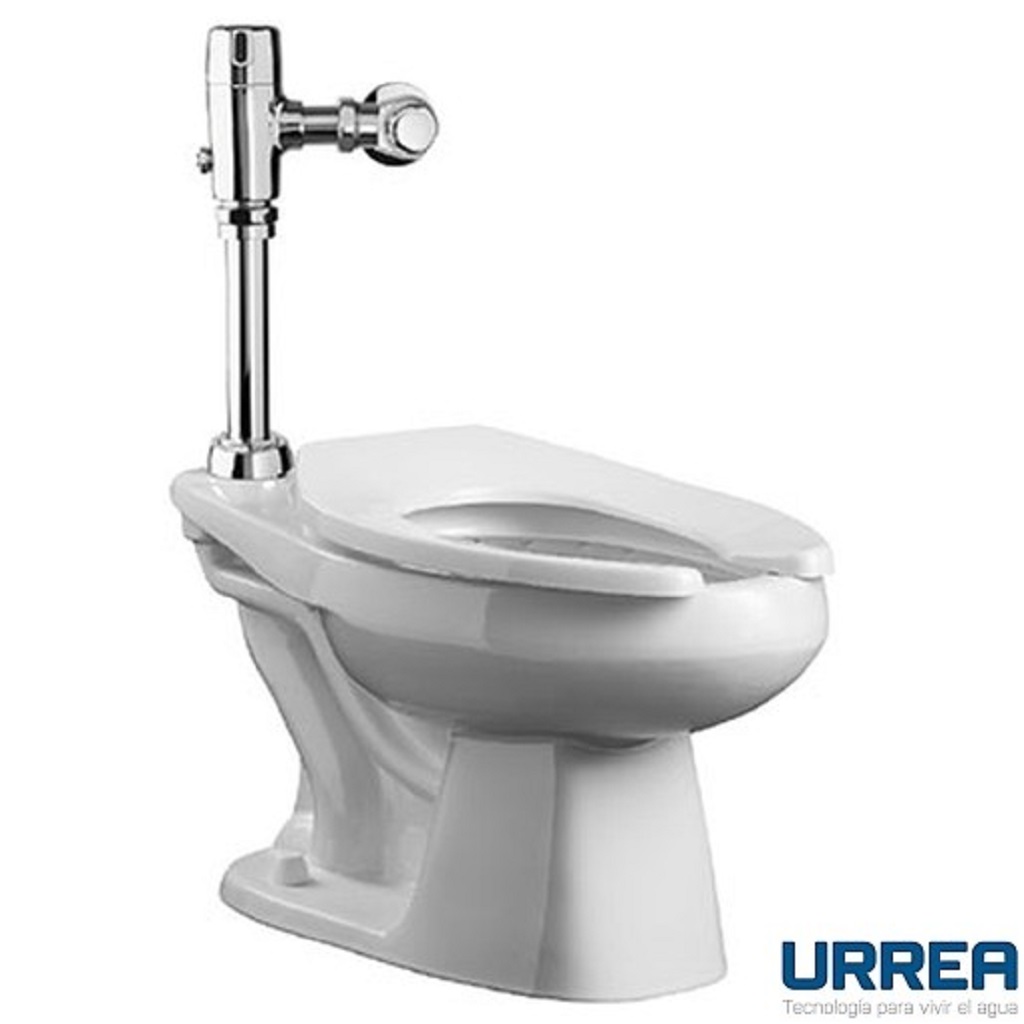 TAZA CON FLUXOMETRO EXPUESTO ECOLOGICO CON SENSOR DE BATERIA F-KWC8506E