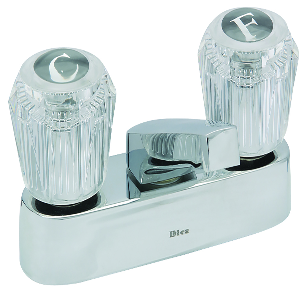 MEZCLADORA PARA LAVABO 4" C/CART 1/4 VUEL C/MANE***L