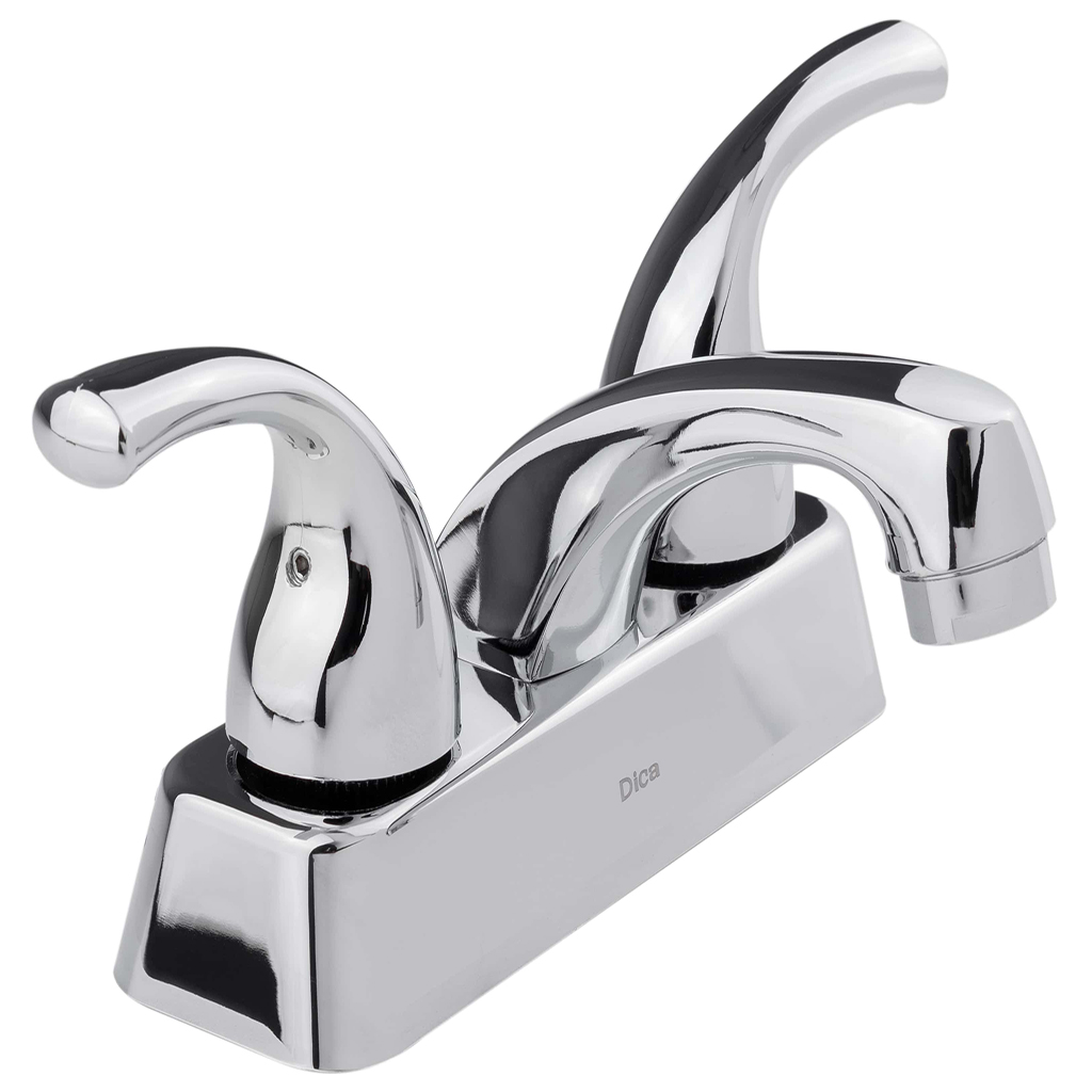 MEZCLADORA PARA LAVABO 4" CROMO F-4054 DICA