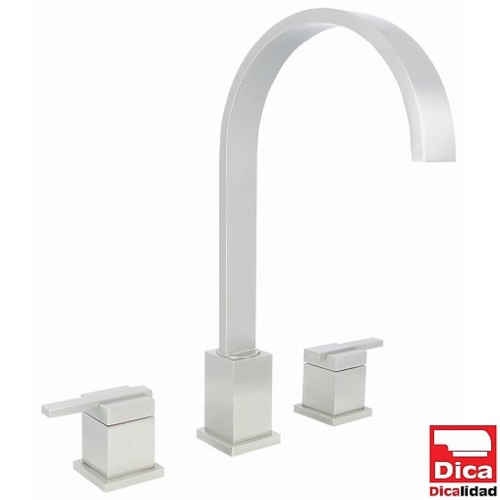 MEZCLADORA PARA LAVABO TALADROS SEPARADOS  F-4256.9 AC. INOX P/LAVABO DICA*****