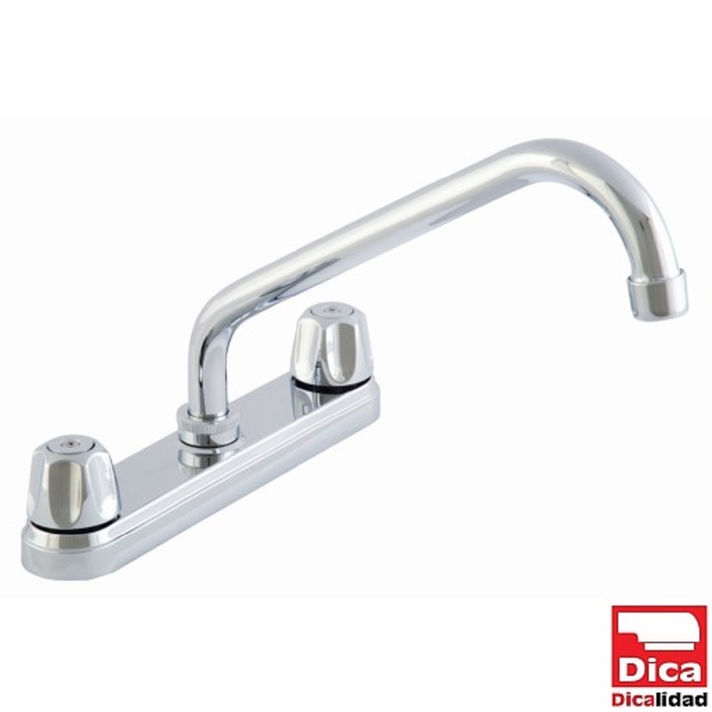 MEZCLADORA PARA FREGADERO 8" CUELL/LARG F-4326 MANERAL CUAD DICA HV