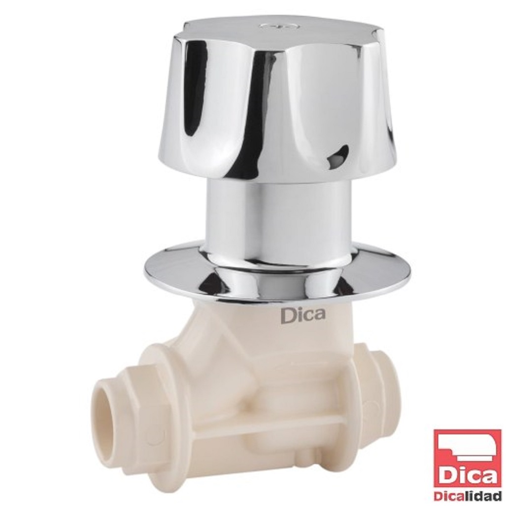 JUEGO DE 2 LLAVES DE EMPOTRAR DE CPVC CON MANERALES METALICOS