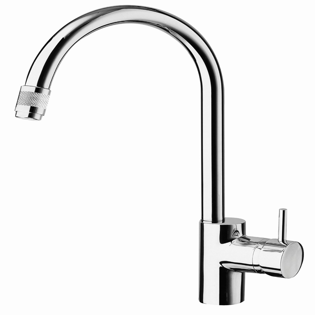 MONOMANDO PARA FREGADERO CON NARIZ RETRÁCTIL CROMO F-11.1102.21 STANZA