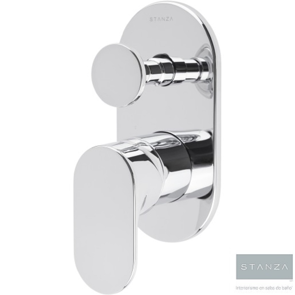 MONOMANDO PARA REGADERA Y/O TINA CON DESVIADOR STOA CROMO STANZA F-31.3161.21