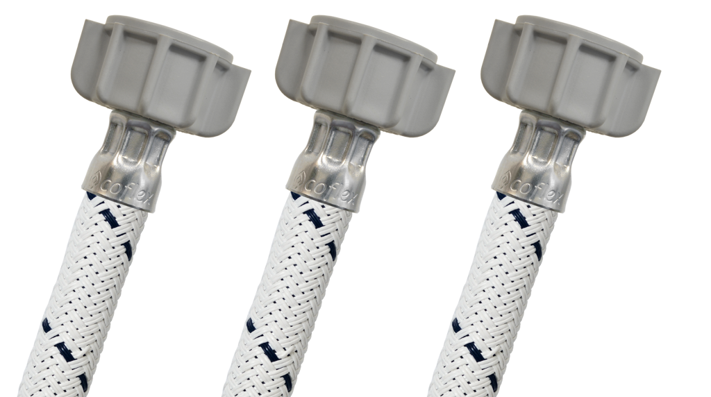 MANGUERA PARA LAVABO Y/O FREGADERO ""T""  VINILO BCO. 20"" F-VLB-T20 COFLEX"