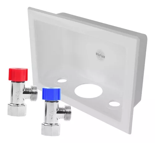 CAJA  EMPOTRABLE PARA LAVADORA CON VALVULAS 36-38100