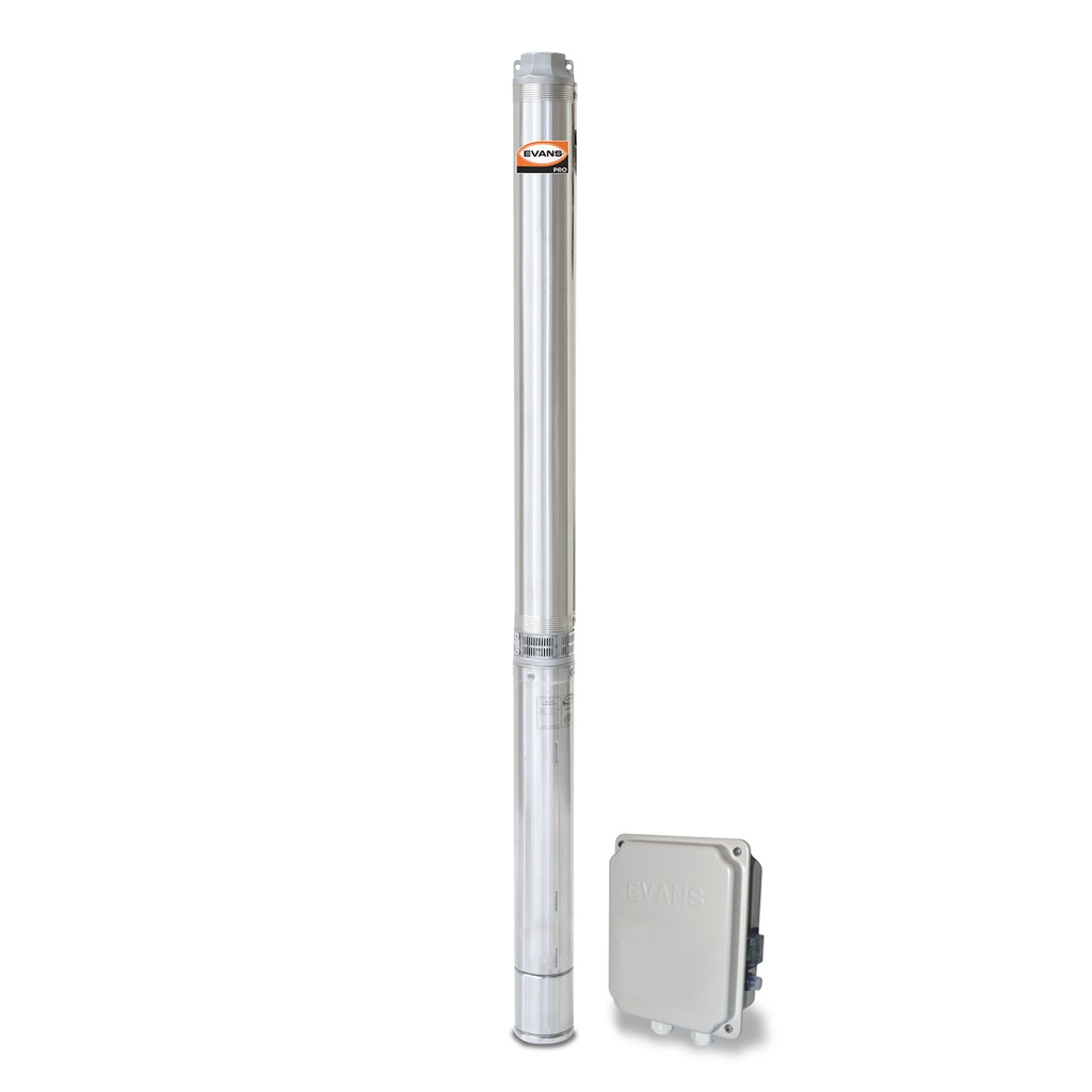 BOMBA SUMERGIBLE 4" P/POZO 2.0HP 45GPM EVANS*****