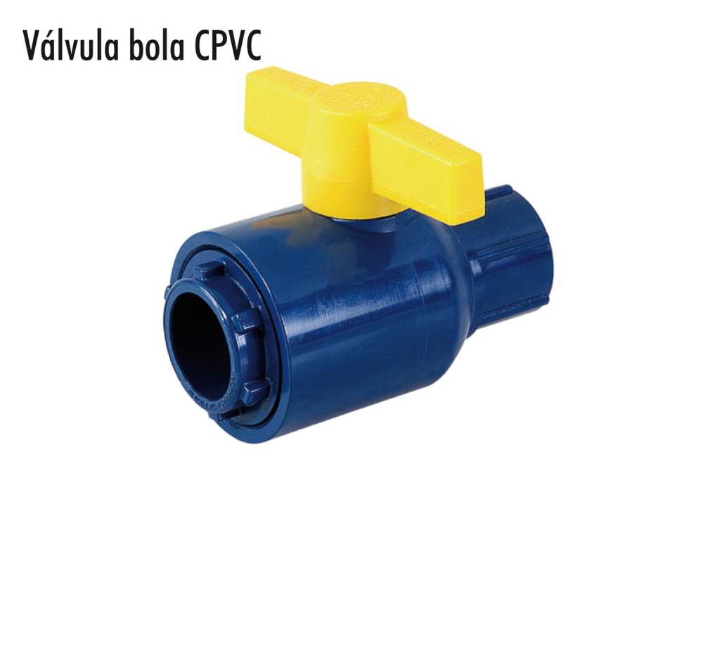 VALVULA BOLA CPVC AZUL