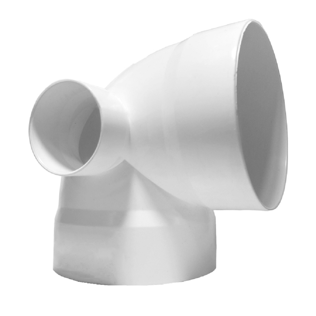 CODO 90 CON SALIDA 2 PVC SANITARIO REFORZADO