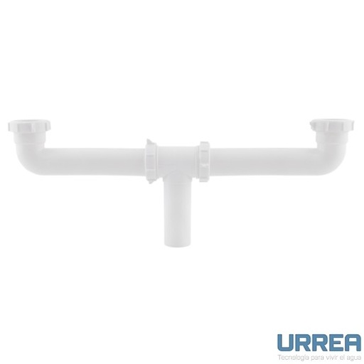 [0504F3734RP] CÉSPOL PLÁSTICO DOBLE PARA FREGADERO 3734RP URREA