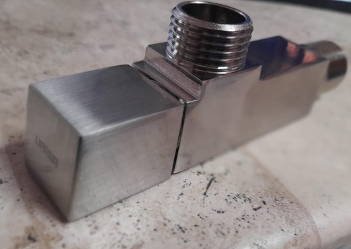 [0504F401BTS] LLAVE ANGULAR CUADRADA CABADO CROMO  FIG.401BTS*****