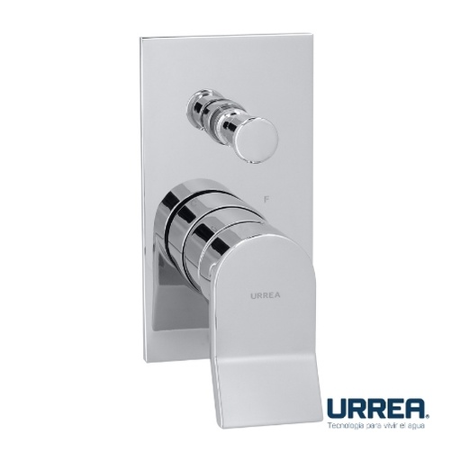 [0504F9437FR] MONOMANDO PARA REGADERA Y/O TINA CON DESVIADOR LOX CROMO 9437FR URREA