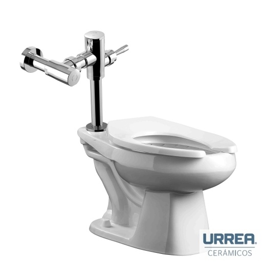 [0504FKWCADA8509] TAZA ADA CON FLUXOMETRO EXPUESTO ECOLOGICO DE PALANCA F-KWCADA8509