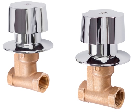 [0505F4052] JUEGO LLAVES DICA DE EMPOTRAR ROSC C/MAN Y CHAP F-4052