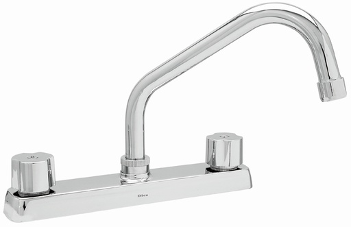 [0505F4317] MEZCLADORA PARA FREGADERO 8" CUELLO CORTO F-4317 DICA