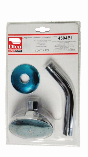 [0505F4504BL] REGADERA CON BRAZO Y CHAPETON F-4504BL DICA