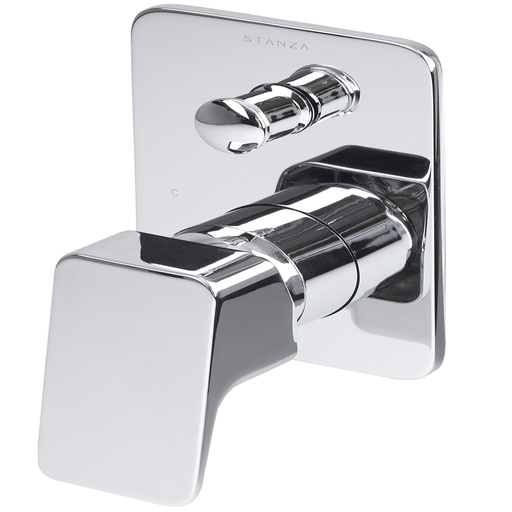 [05SF31315221] MONOMANDO PARA REGADERA Y/O TINA CON DESVIADOR FONTE CROMO F-31.3152.21 STANZA