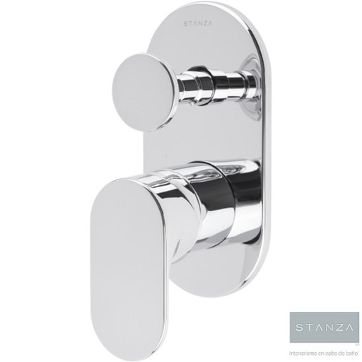 [05SF31316121] MONOMANDO PARA REGADERA Y/O TINA CON DESVIADOR STOA CROMO STANZA F-31.3161.21