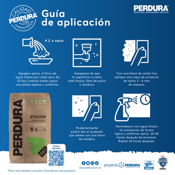 STUCON PERDURA BLANCO 20 KG