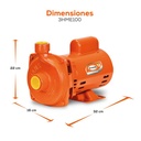 MOTOBOMBA CENTRIFUGA EVANS 1 HP