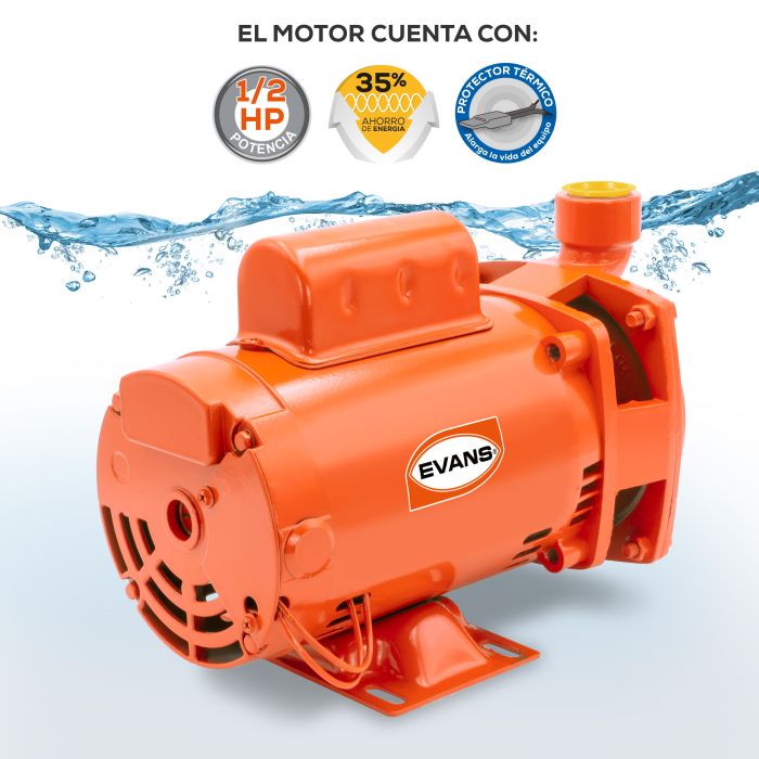 MOTOBOMBA CENTRIFUGA EVANS 1/2 HP