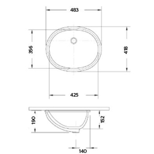 LAVABO CENTURION JR. BLANCO ORION