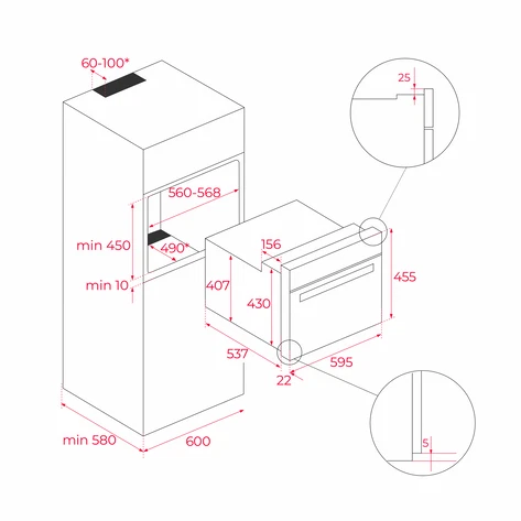 HORNO COMPACTO MULTIFUCION TURBO + MICROONDAS MODELO HLC 844 C TEKA