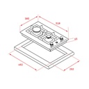 PARRILLA DE COCCION A GAS MODELO EFX 30.1 2G AI AL CI 40214556 TEKA