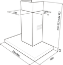 CAMPANA DE PARED MODELO DJE 70 091101 TEKA