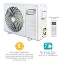 AIRE ACONDICIONADO INVERTER 1.5T MINISPLIT DUAL FRIO/CALIENTE 220V 17 SEER F-AC-MSI-1.5T-17D EVANS
