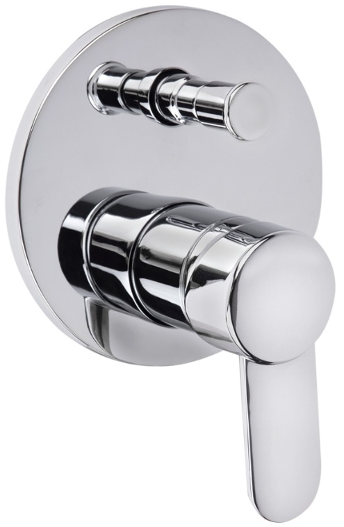MONOMANDO PARA REGADERA Y/O TINA CON DESVIADOR NEEK® CROMO  F-9438NK URREA