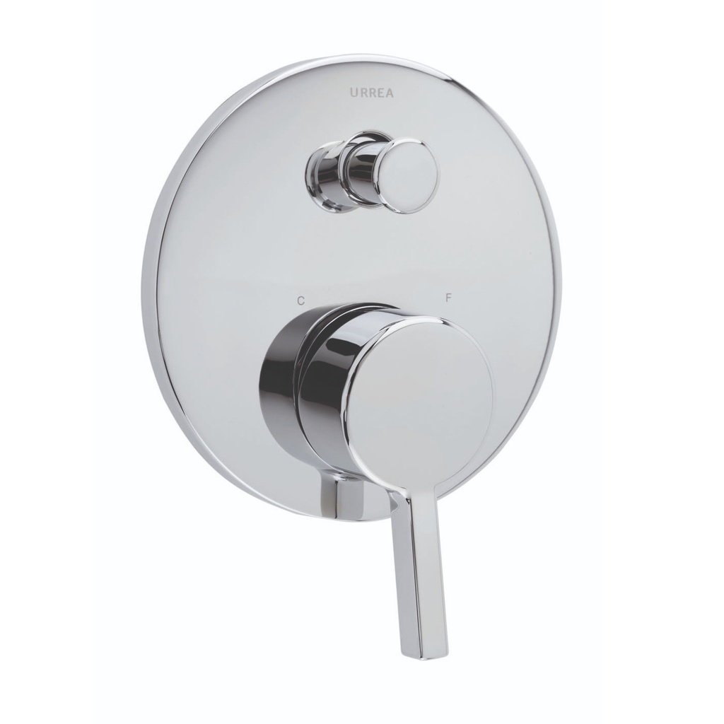 MONOMANDO PARA REGADERA Y/O TINA CON DESVIADOR NHIS® CROMO F-9438NS URREA